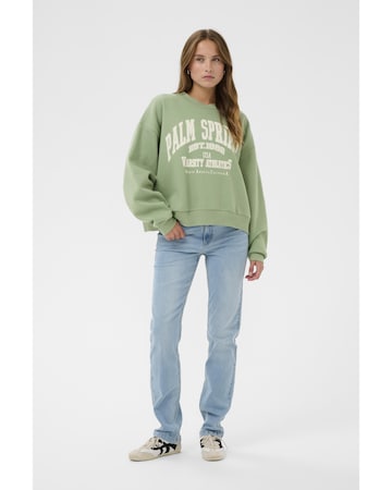 Kaffe Свитшот 'Sussi' в Зеленый