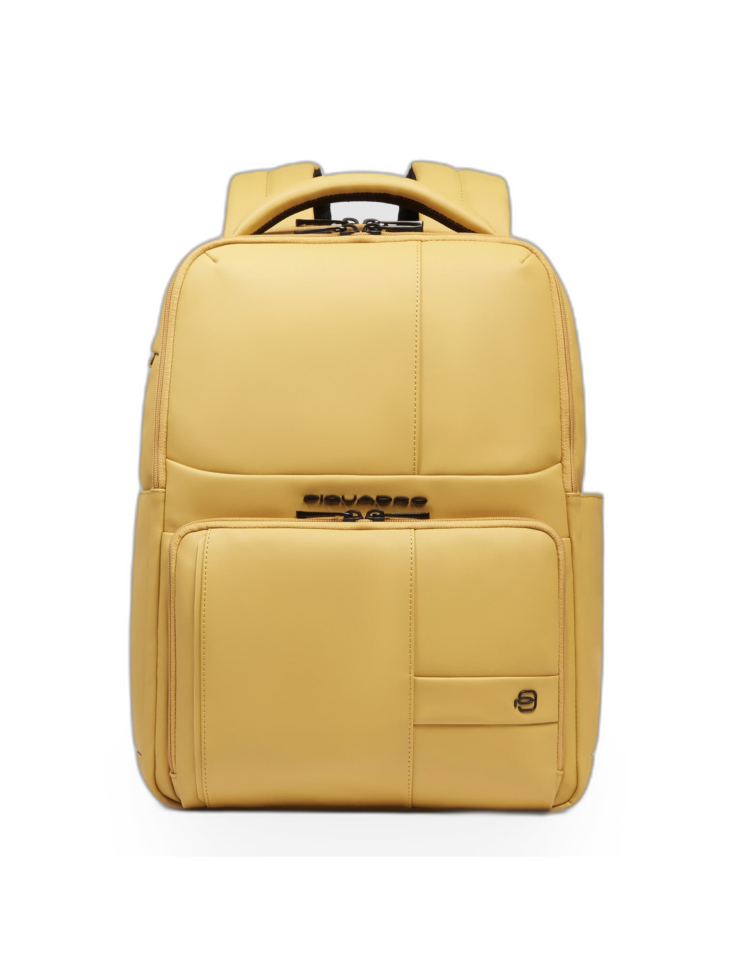 Sac à dos Piquadro en jaune : devant