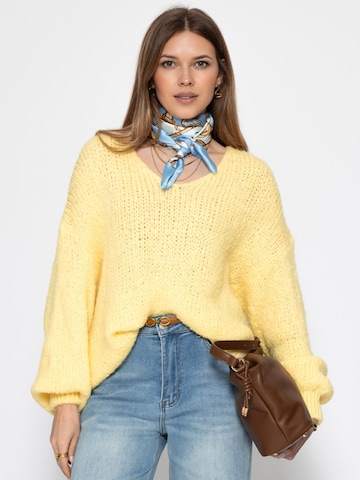 SASSYCLASSY Oversizepullover in Gelb