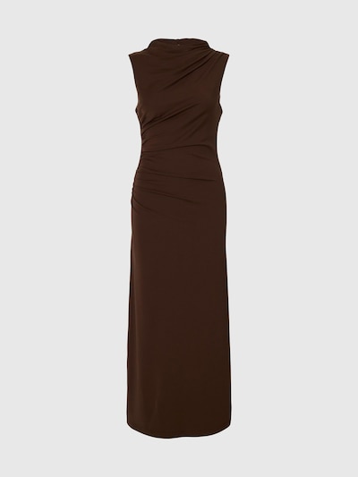 SELECTED Vestido en marrón oscuro, Vista del producto