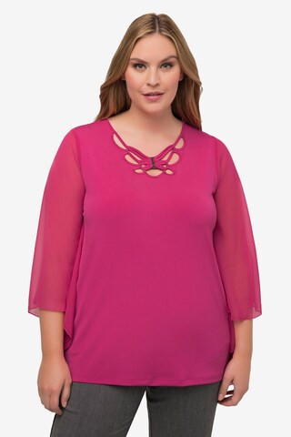 Ulla Popken Shirt in Roze: voorkant