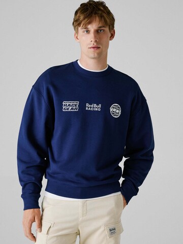 Sweat-shirt Red Bull Racing x Pepe Jeans en bleu : devant