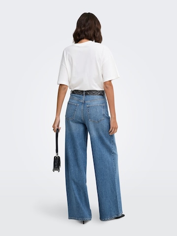 Jaqueline de Yong Wide leg Jeans 'JDYVERA' in Blauw