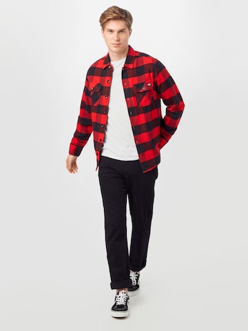 DICKIES Regular Fit Hemd 'Sacramento' in Rot