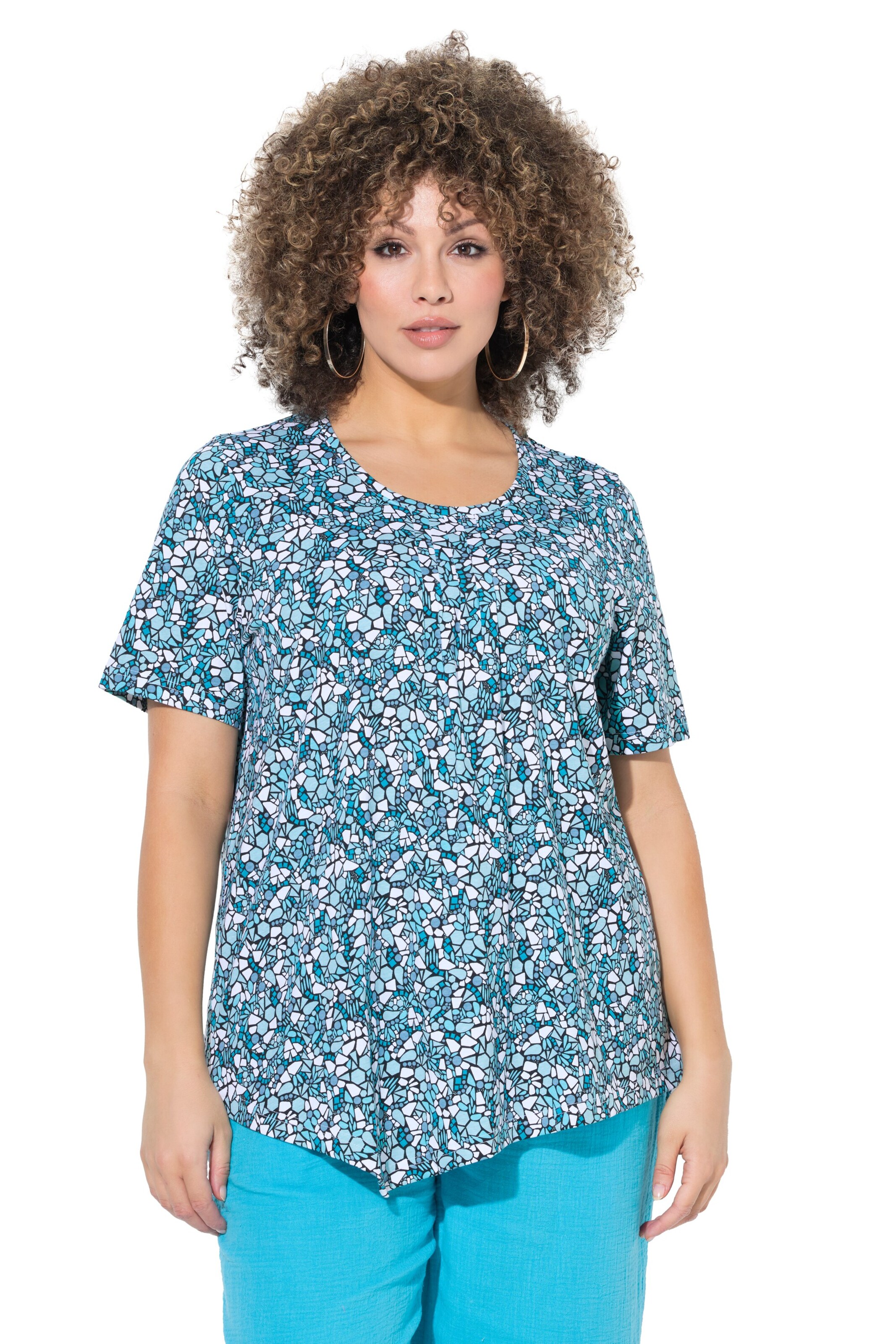 Ulla Popken Shirt in Blauw: voorkant