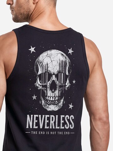 Neverless Shirt 'Star Skull' in Black