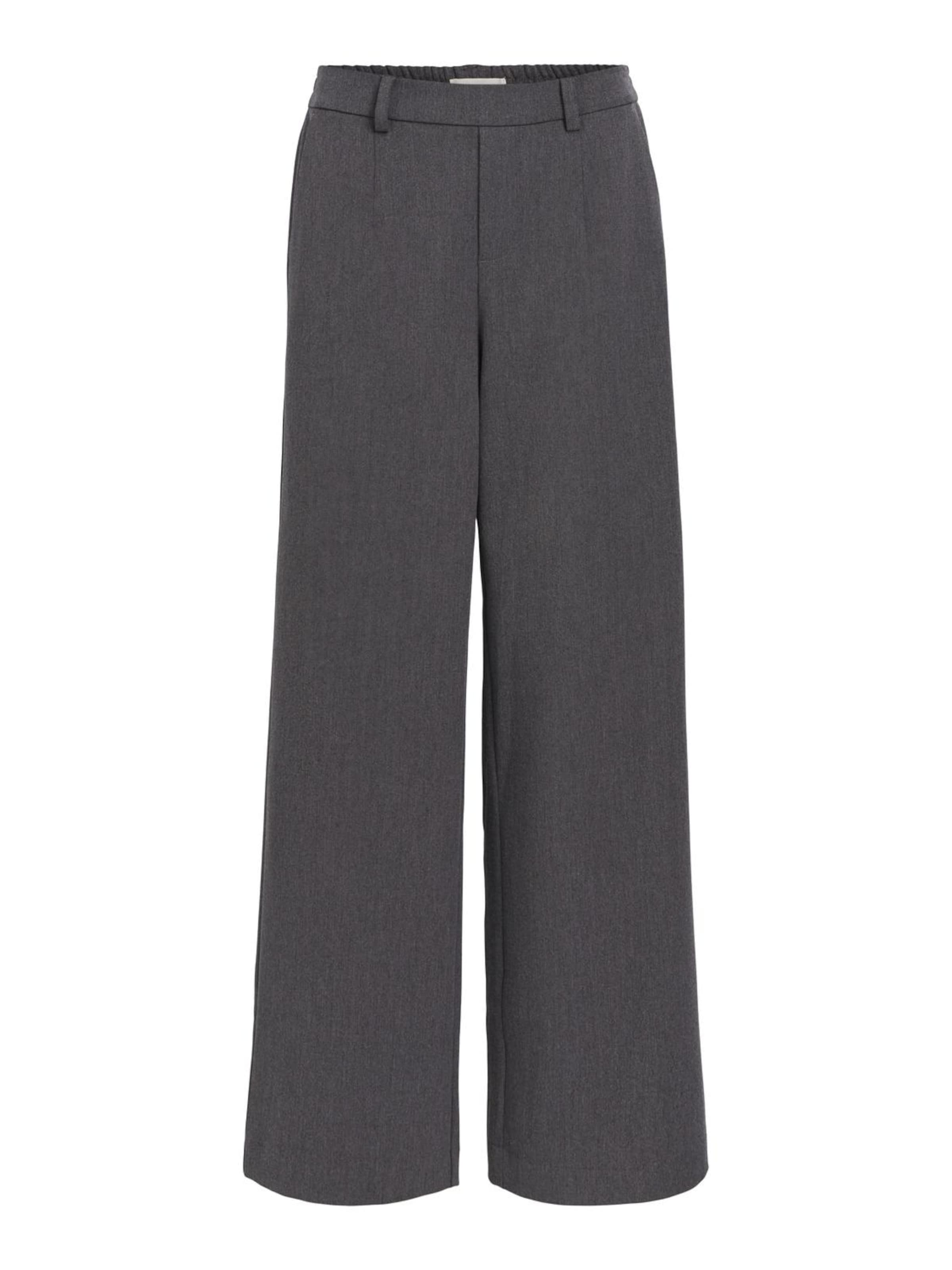 OBJECT Wide leg Pants 'OBJLISA' in Grey: front