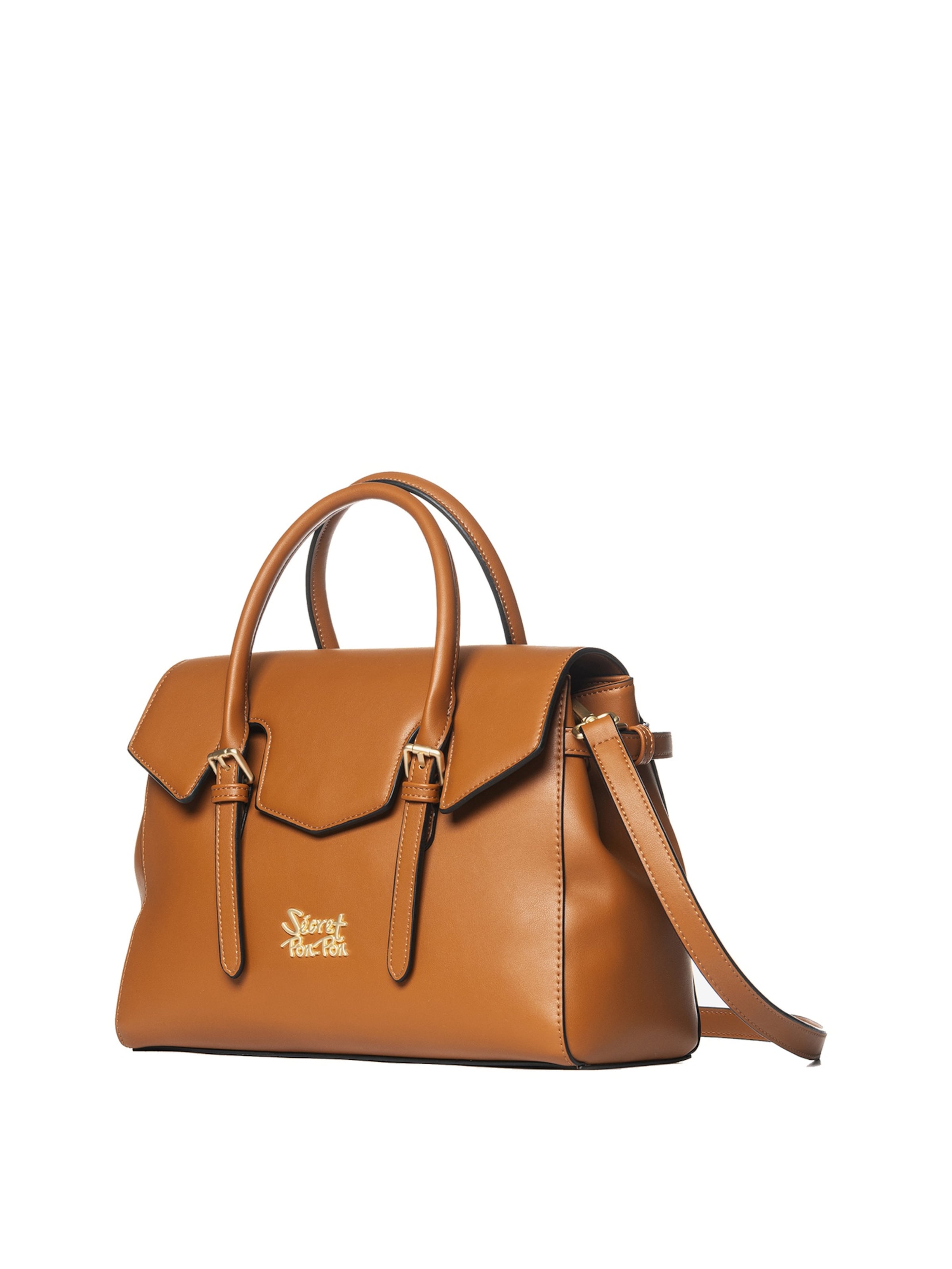 Secret Pon Pon Handbag 'Evanthe Lux' in Brown: front