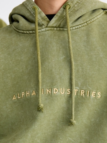 ALPHA INDUSTRIES Суичър в зелено