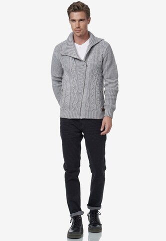 Rusty Neal Knit Cardigan in Grey