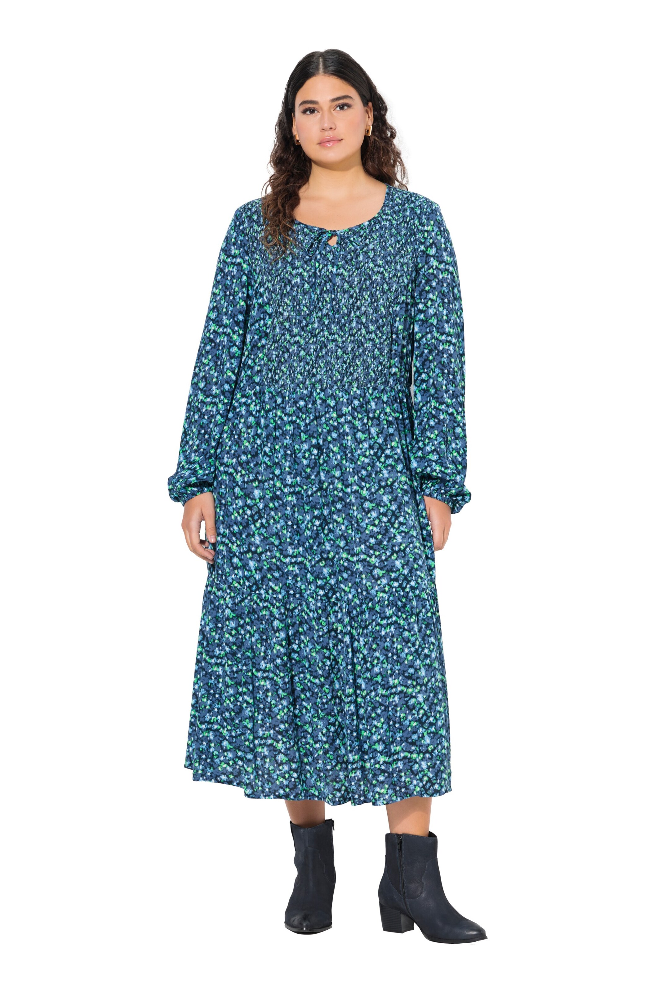 Ulla Popken Jurk in Blauw: voorkant