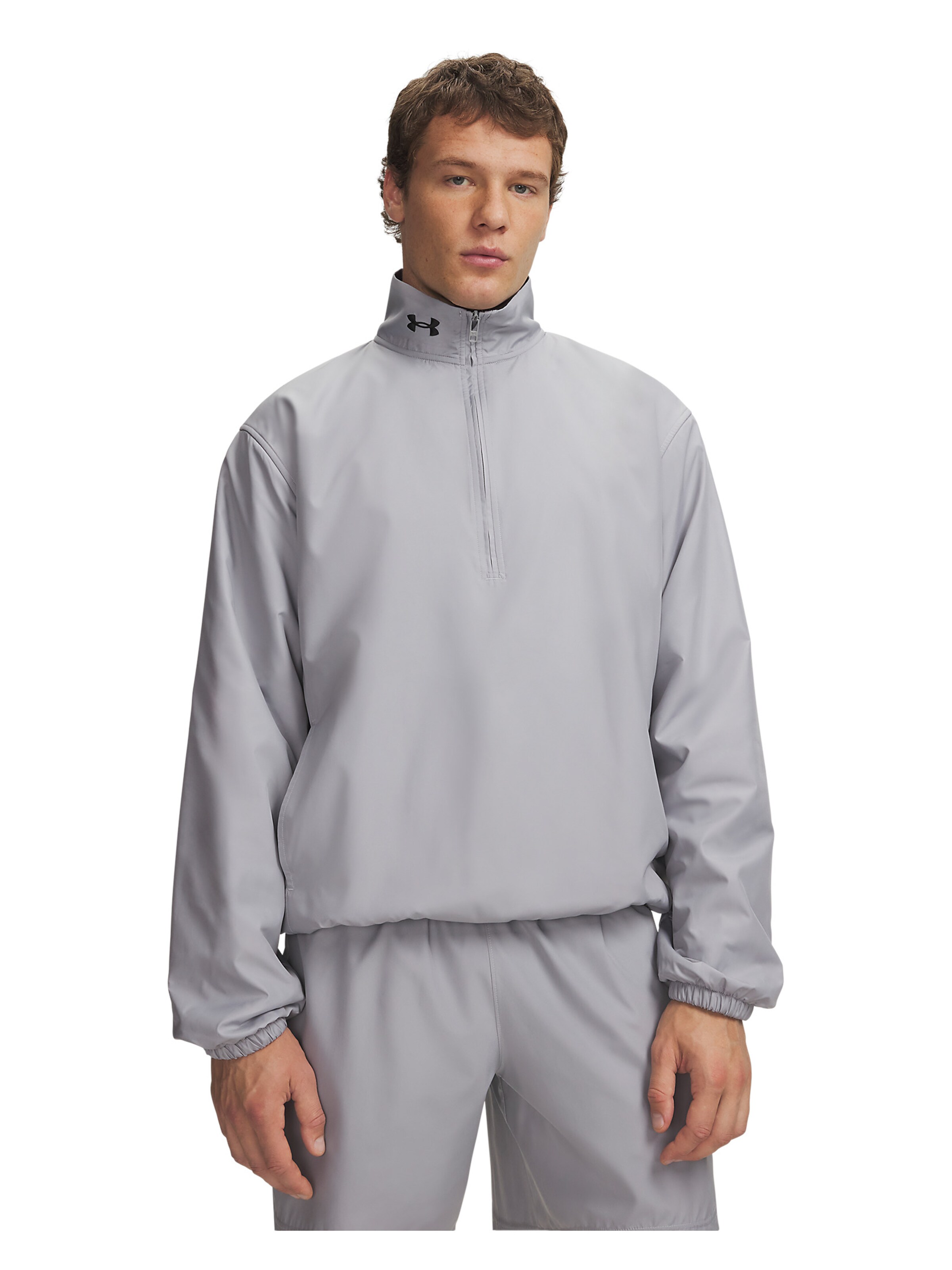 UNDER ARMOUR Sportsweatshirt in Grijs: voorkant