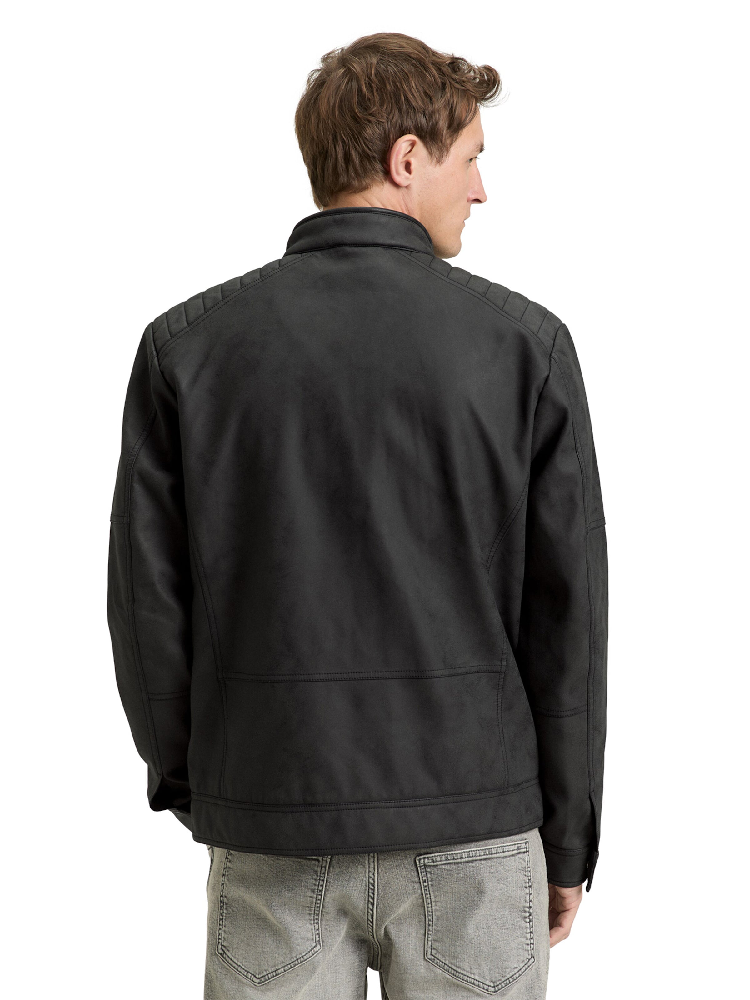 TOM TAILOR Демисезонная куртка в Черный