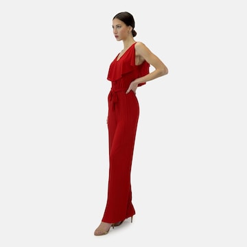 Tuta jumpsuit di Elara in rosso