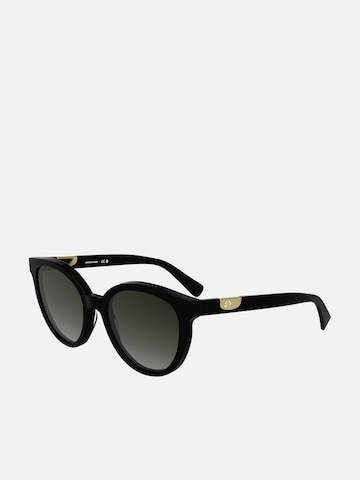 Longchamp - Gafas de sol en negro: frente