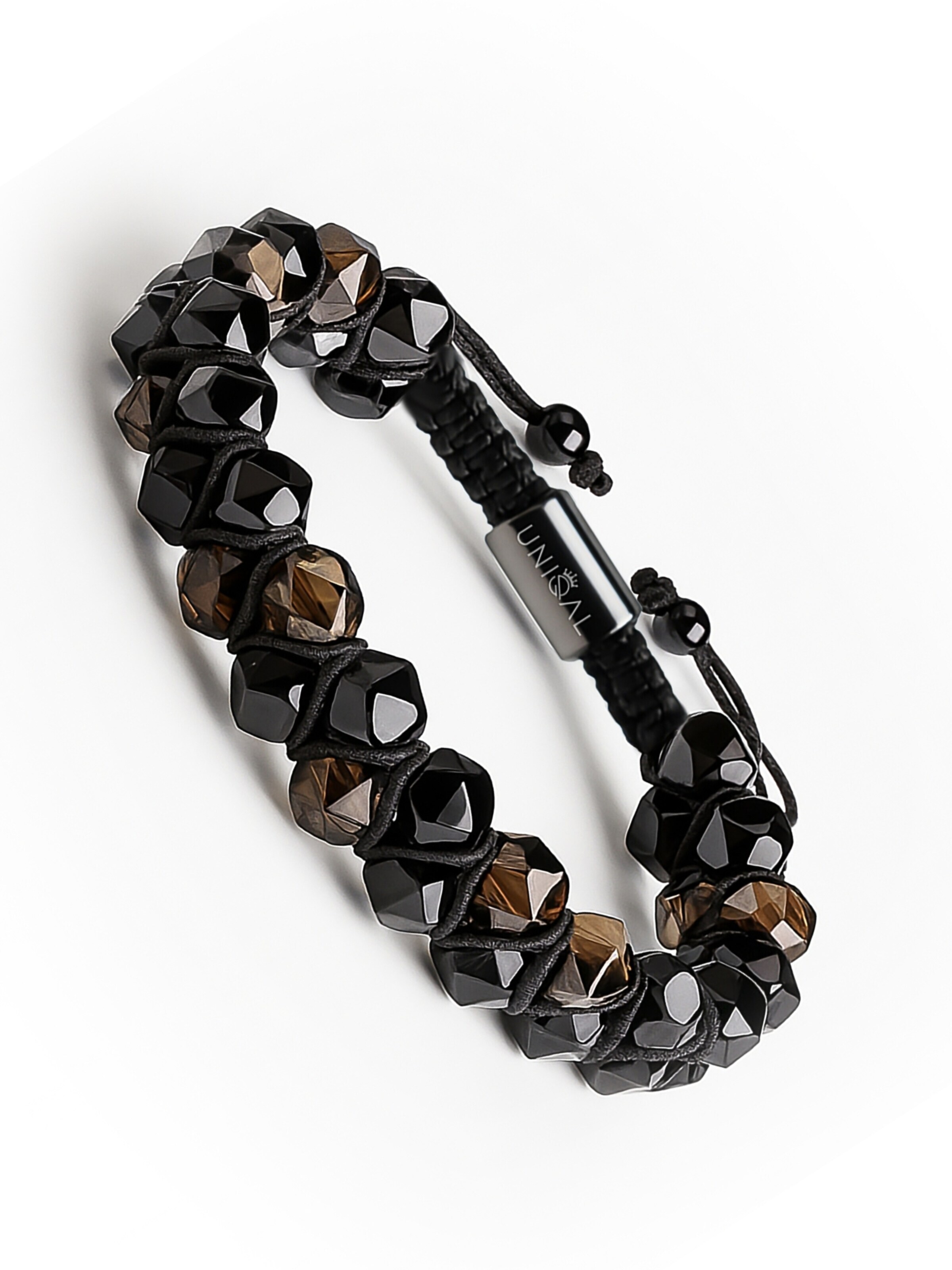 Bracelet 'RAUCHQUARZ SCHWARZER TURMALIN' UNIQAL en mélange de couleurs : devant