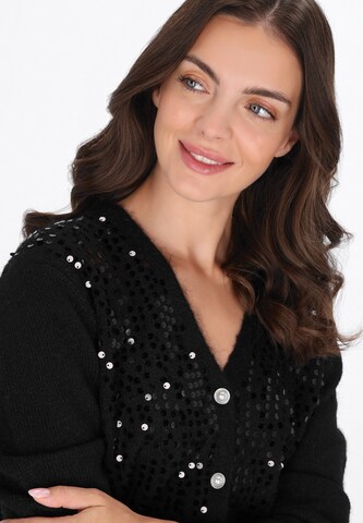 FELIPA Knit cardigan in Black
