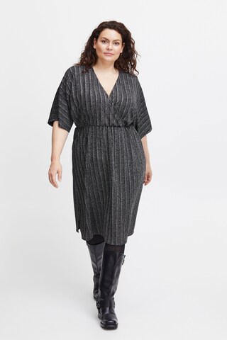 Fransa Curve Dress in Grey