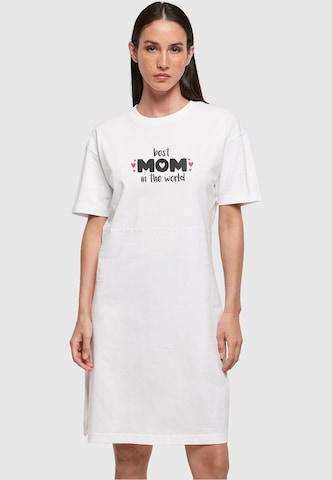 Merchcode Dress 'Mothers Day - Best Mom In The World' in White: front