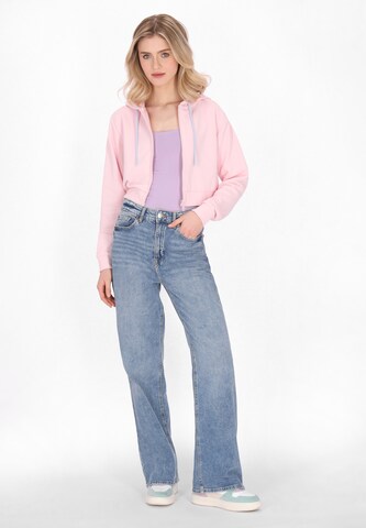 MYMO - Sudadera con cremallera 'Back To School' en rosa