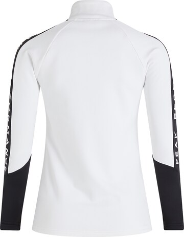 PEAK PERFORMANCE Athletic Fleece Jacket 'Rider' in White