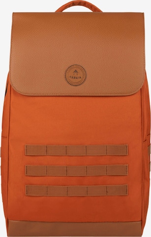 Cabaia - Mochila 'City Medium' em laranja: frente