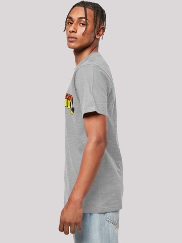 F4NT4STIC T-Shirt 'DC Comics Superhelden Superman Telescopic Crackle' in Grau