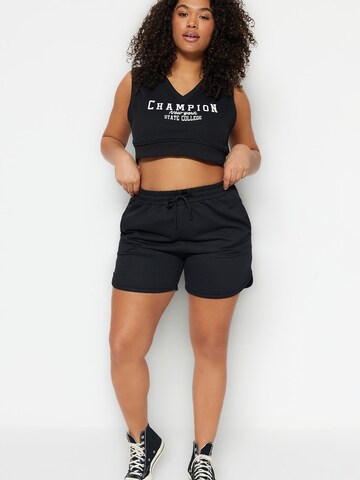 Regular Pantalon Trendyol Curve en noir