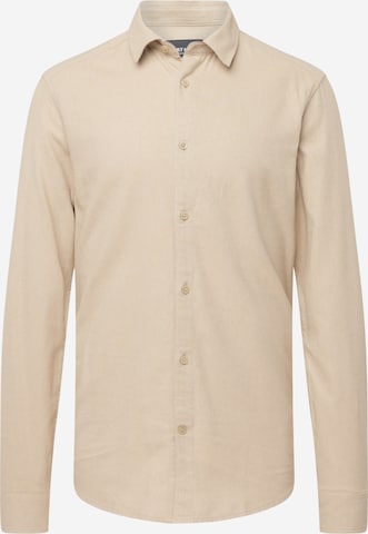 Coupe slim Chemise 'ARI' Only & Sons en beige : devant