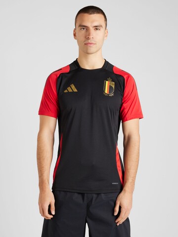 ADIDAS PERFORMANCE Fodboldtrøje 'RBFA' i sort: forside