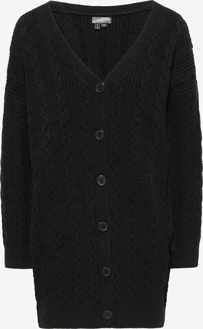 DreiMaster Vintage Strickjacke in Schwarz: predná strana