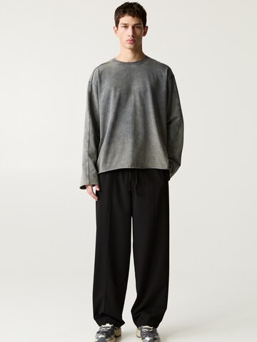 Pull&Bear Loosefit Broek in Zwart