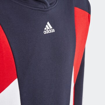 ADIDAS SPORTSWEAR Athletic Sweatshirt 'Colorblock 3-Stripes' in Blue
