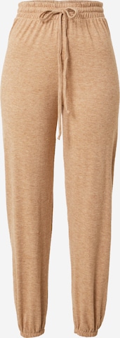 WAL G. Tapered Broek 'Libby' in Bruin: voorkant