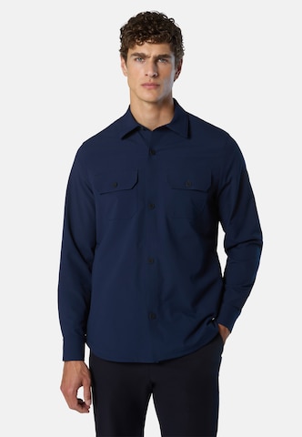 Coupe regular Chemise North Sails en bleu : devant