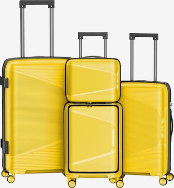 4FLY Kofferset 'Linea Lux' in Gelb: Vorderseite