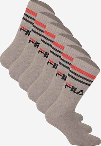 FILA Athletic Socks in Grey: front