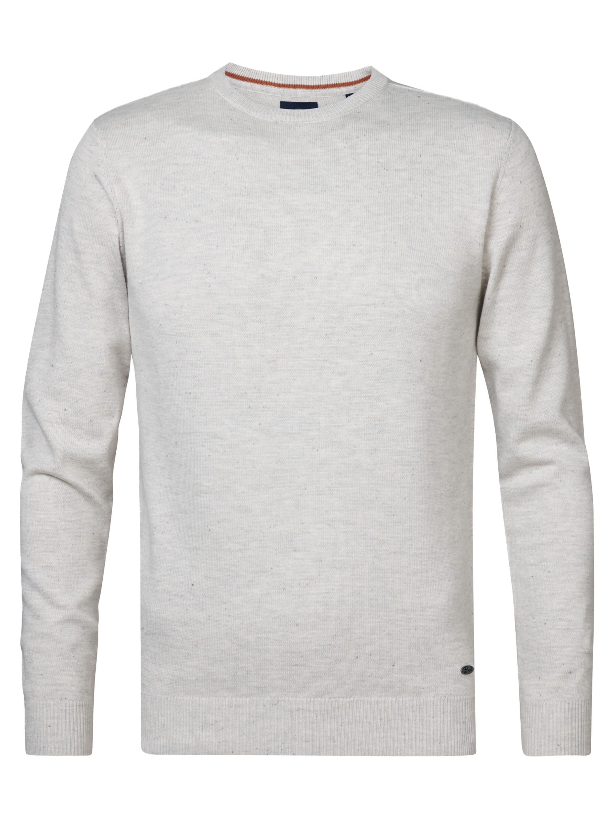 Petrol Industries Свитер 'Northway' в Белый: спереди