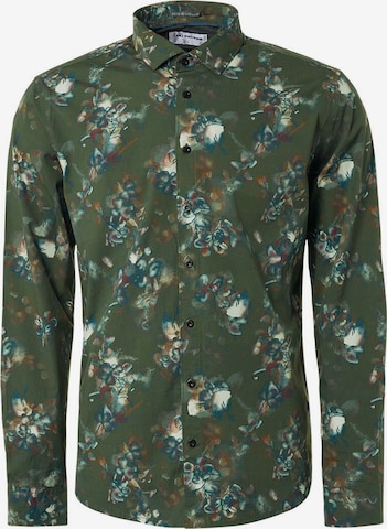 No Excess Button Up Shirt in Green: front