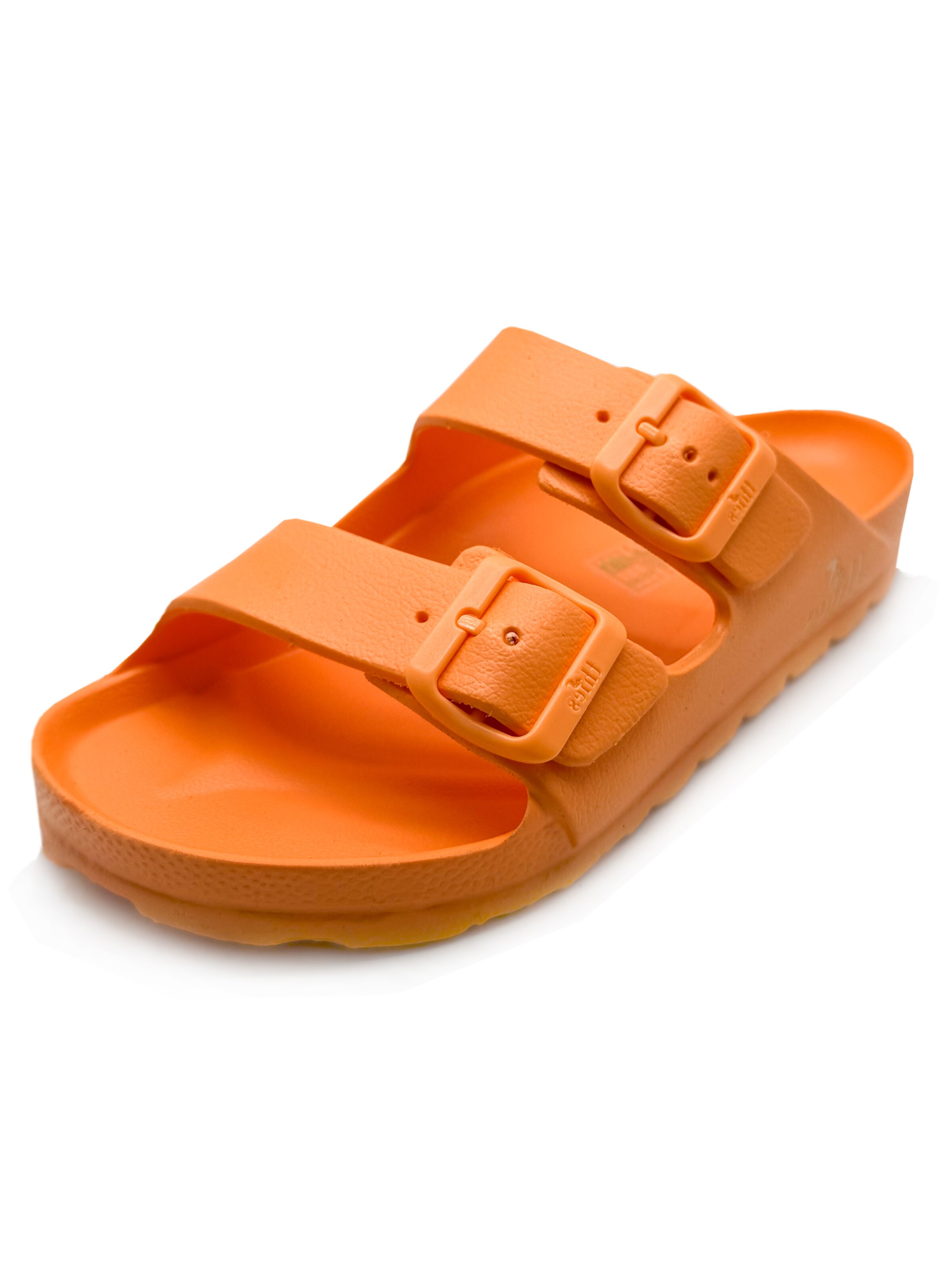 thies Mules 'thies 1856 ® Ecofoam Sandal vegan' in Orange: front
