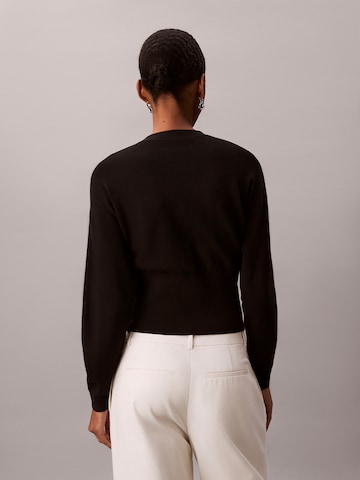 Calvin Klein Gebreid vest in Zwart