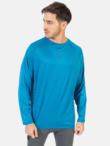 Spyder Functioneel shirt in Blauw: voorkant