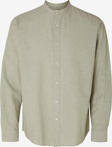 SELECTED HOMME Button Up Shirt in Green: front