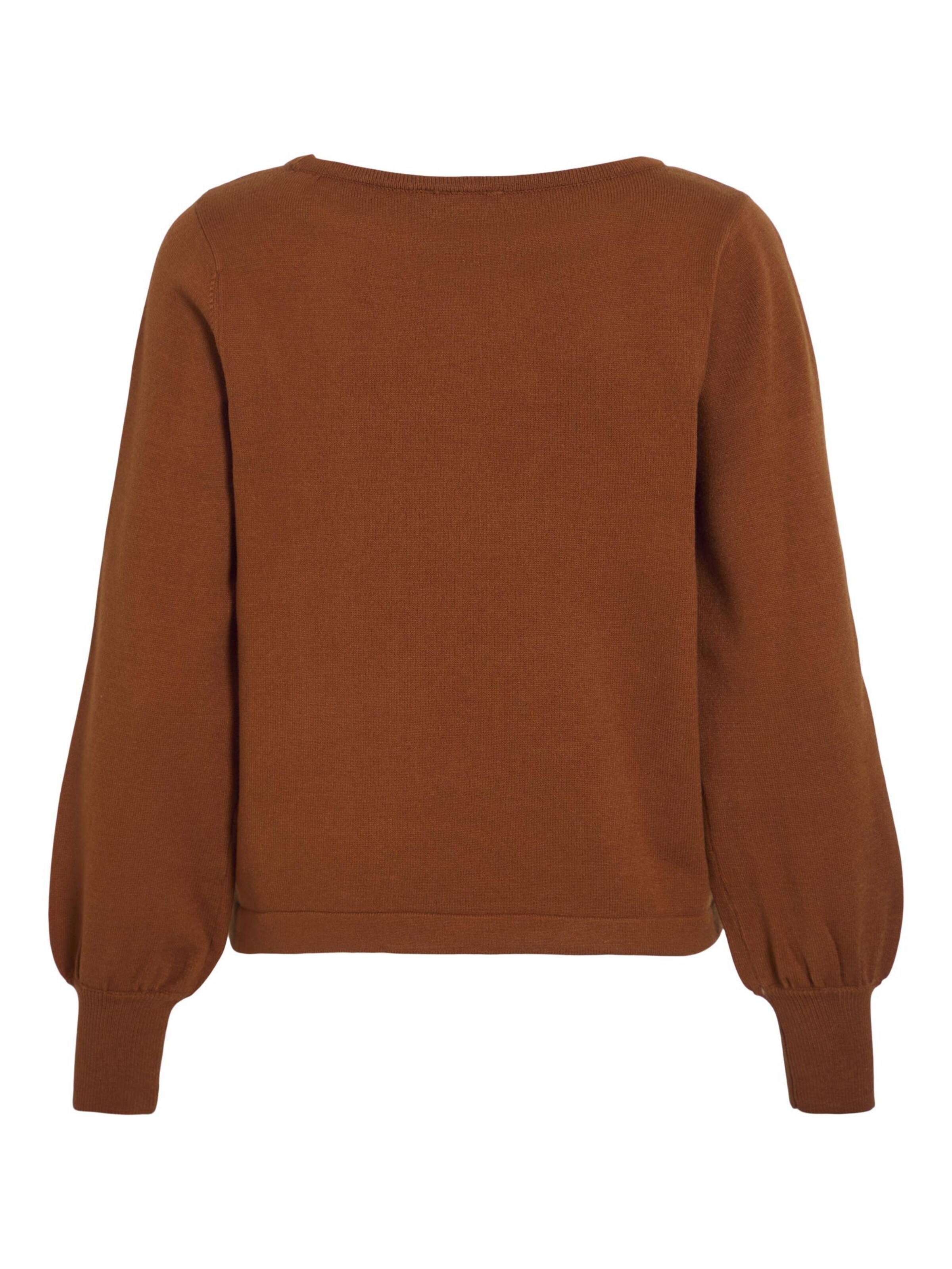 VILA Trui in Bruin