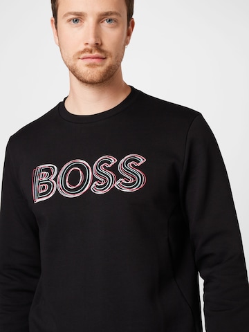 BOSS Green Sweatshirt 'Salbo' in Schwarz