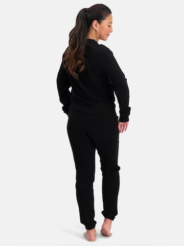 Bamboo basics Sweatshirt 'Lounge sweater Hailey' in Black