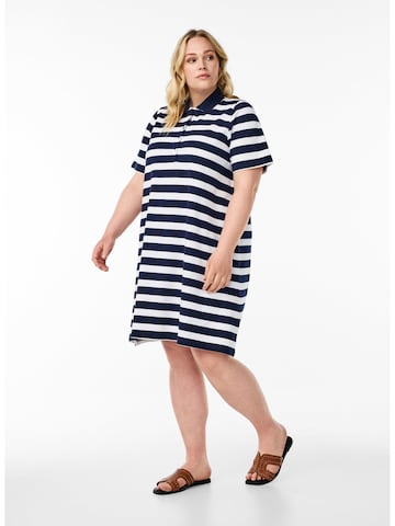 Zizzi Shirt dress 'Casila' in Blue