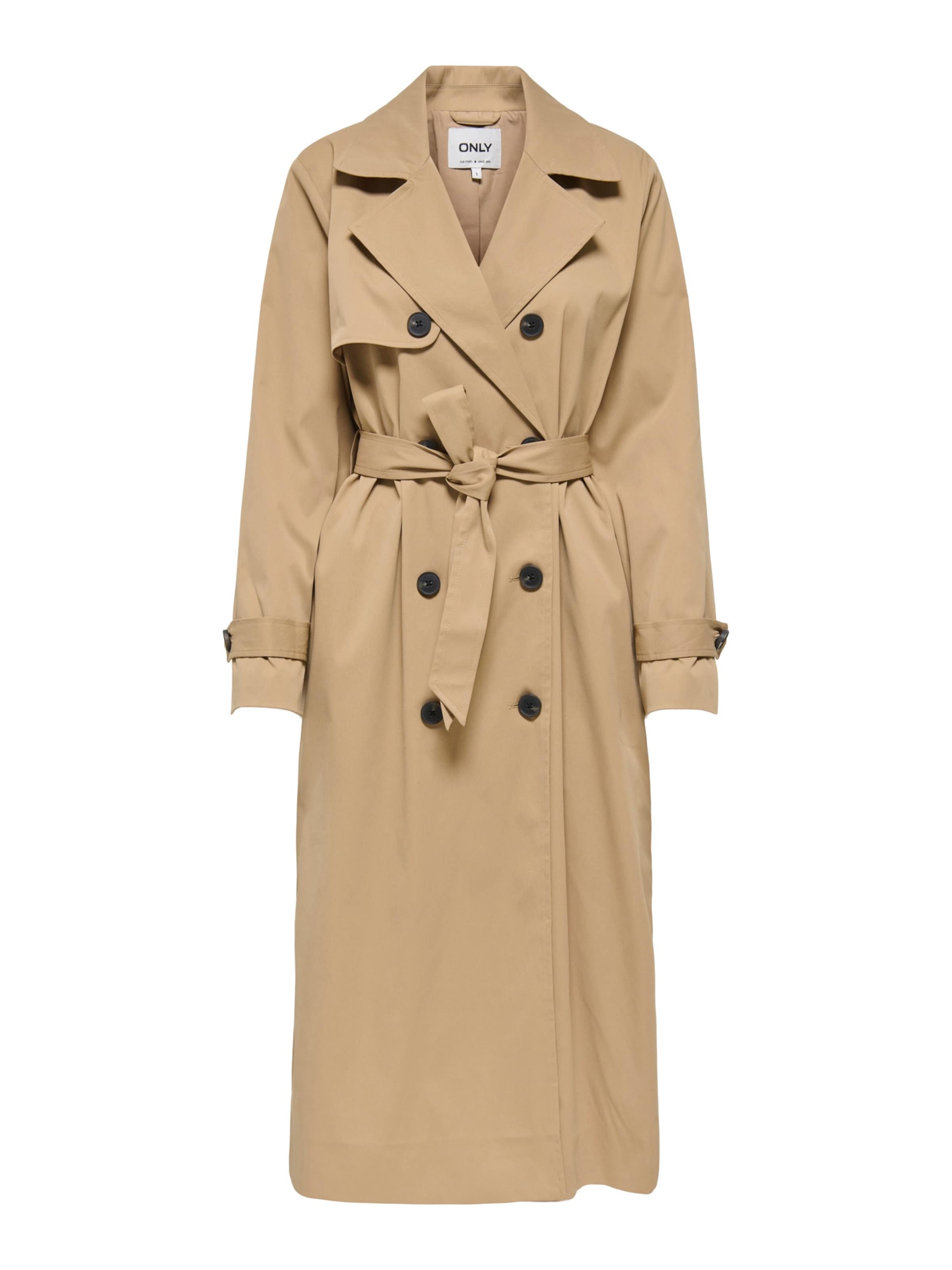 ONLY Kevad-sügismantel 'ONLDISA', värv beež: eest vaates