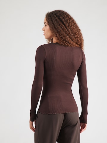 T-shirt rosemunde en marron