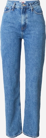 Tommy Jeans - Tapered Calças de ganga 'JULIE' em azul: frente